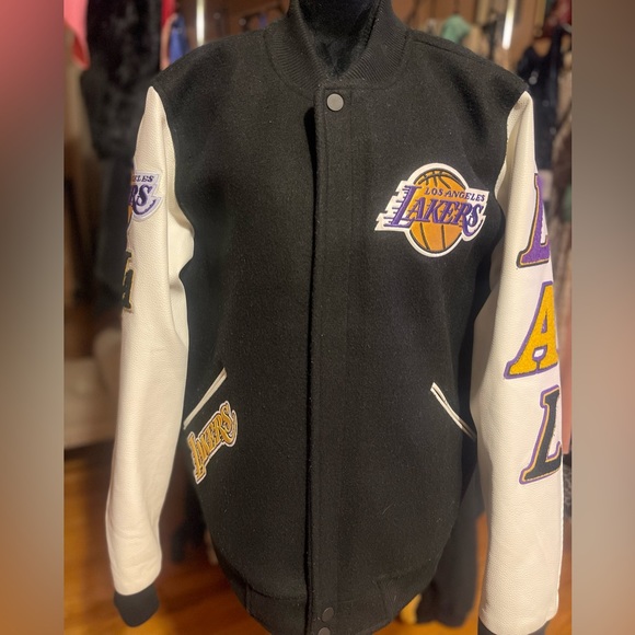 PRO Other - Pro Standard Los Angeles Lakers Logo Varsity Jacket (Black) Unisex cool jacket